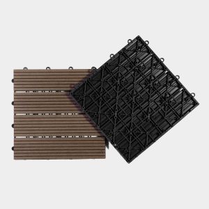 Baldosa Rayada Marrón Oscuro (Unidad)