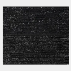 Placa 3D Piedra Negra Pack x5