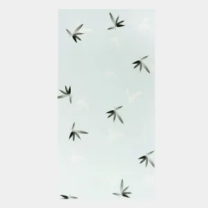 Placa 3D Bby Azul Hojas