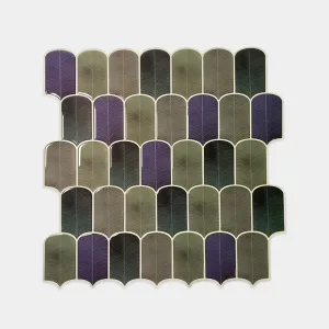 Placas 3D Arco Verde y Morado Pack x5