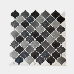 Placas 3D Ogee Tonos Grises, Blancos y Negros Pack x5