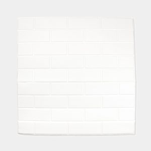 Placa 3D Ladrillos Plano Blancos Pack x5