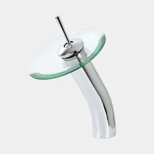 Canilla Cascada Alta Vidrio