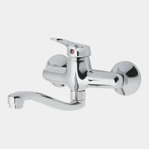 Canilla Monocomando de Pared Pico Largo