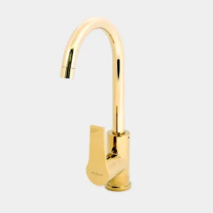 Canilla Monocomando Movil Dorada