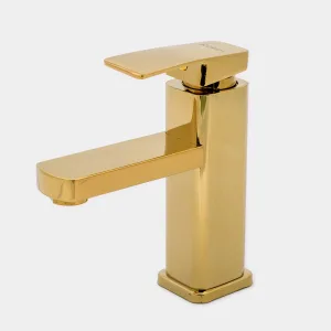 Canilla Monocomando Recta Dorada