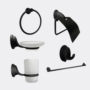 Set de baño Roma Negro