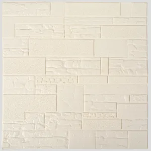 Placa 3D Piedra Blanca Modelo 2 Pack x5