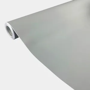 Empapelado Vinílico Rollo Autoadhesivo Gris Cemento