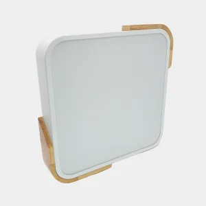Panel de Aplique Cuadrado Madera 24W LED