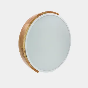 Panel de Aplique Redondo Madera 36W LED